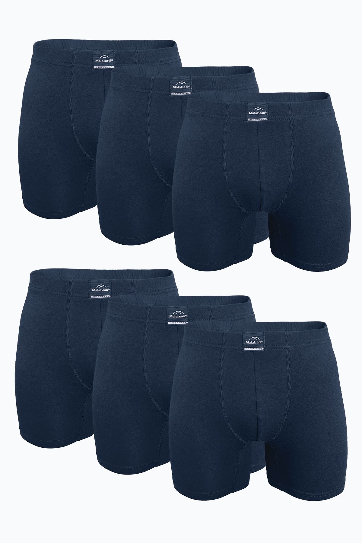 Malabadi-Men's Smoked 6-Piece Premium Collection Modal Long Boxers 6m250 1