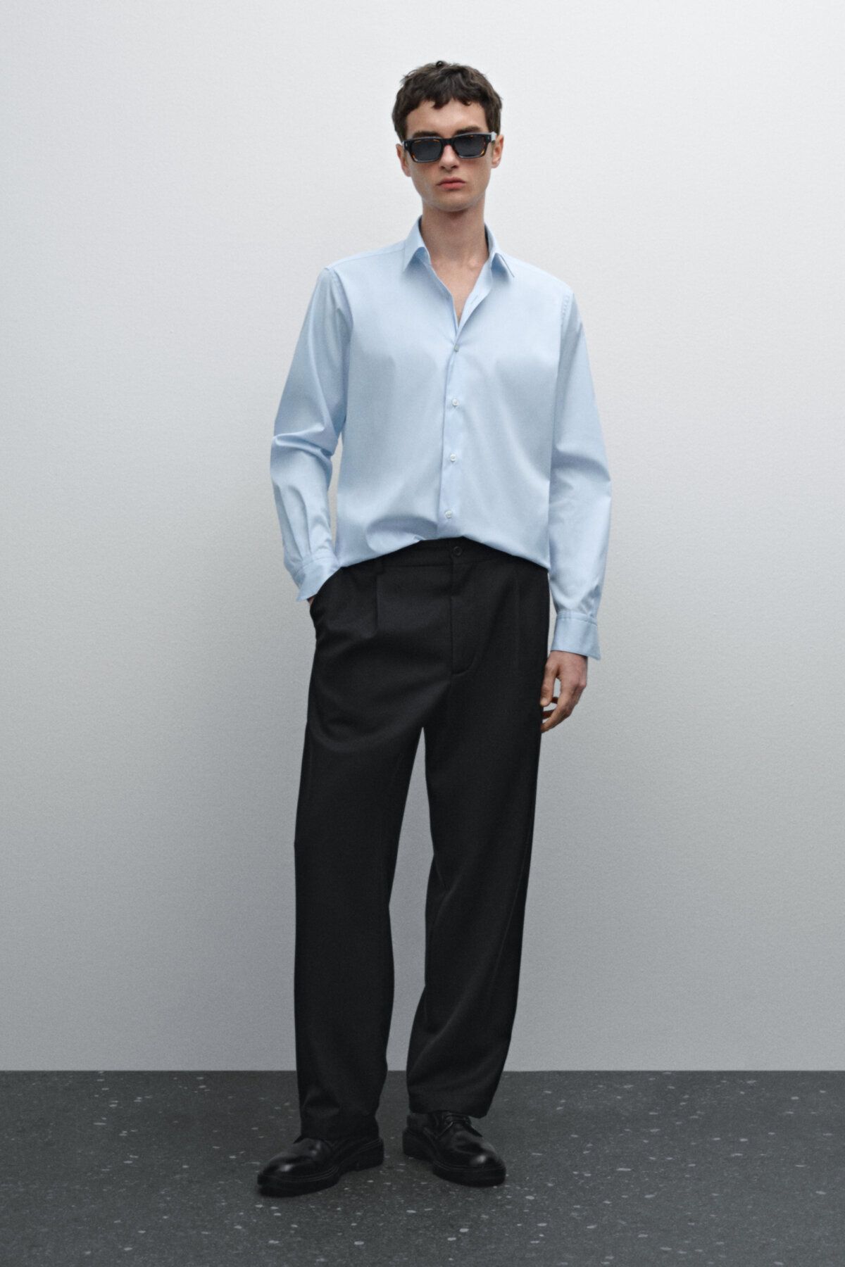 پیراهن 100% نخی کشدار باریک Massimo Dutti