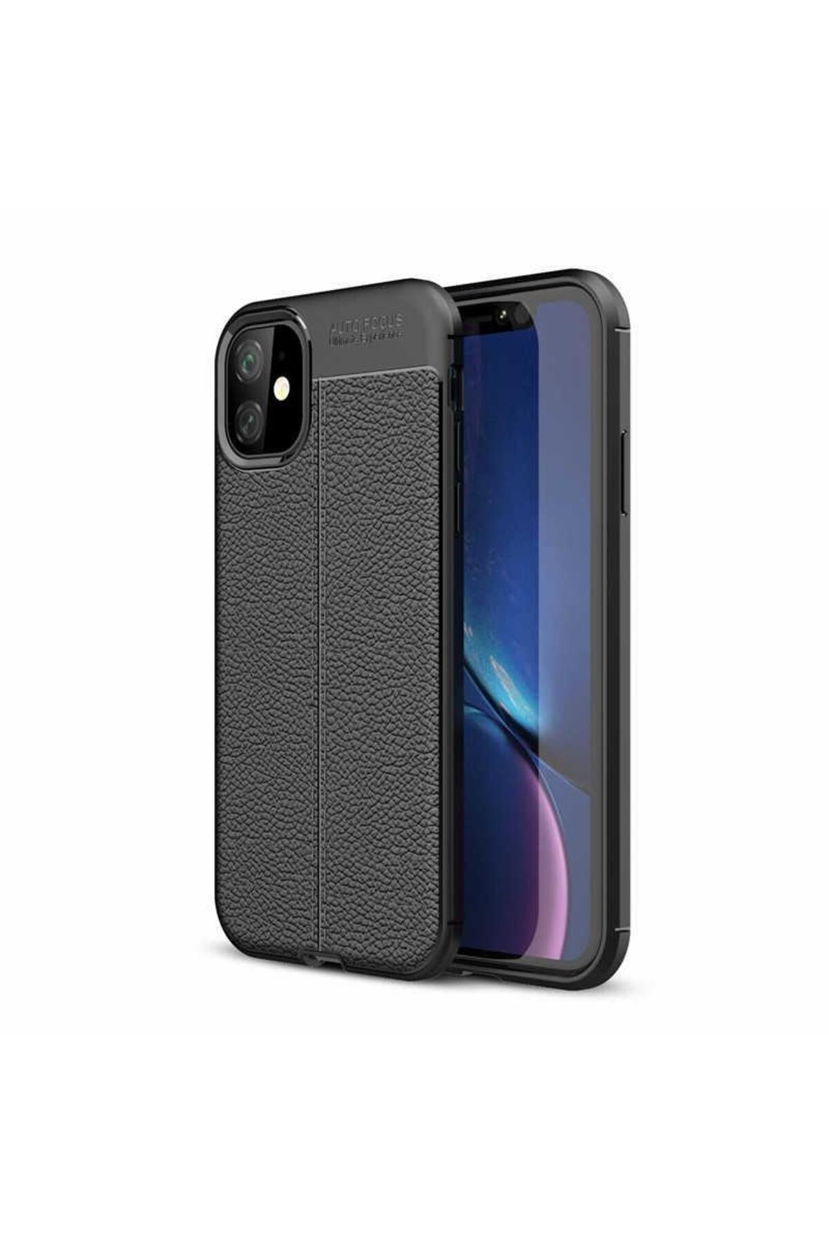 Artoncase iPhone 11 Kılıf Deri Desenli Darbelere Dayanıklı Sert Silikon Kapak