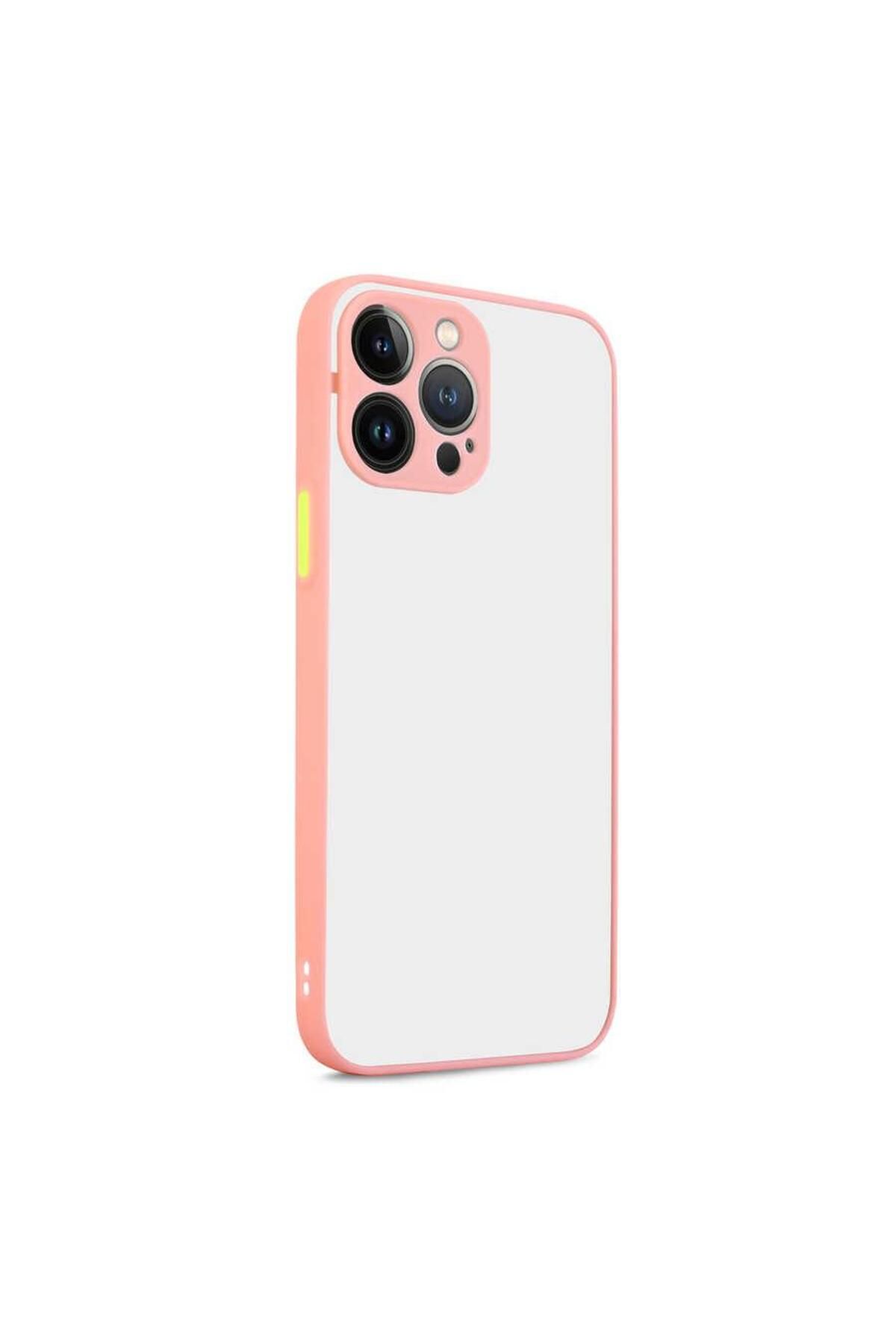 Artoncase iPhone 13 Pro Max Kılıf Darbelere Dayanıklı Sert Silikon Buzlu ve Renkli Kapak