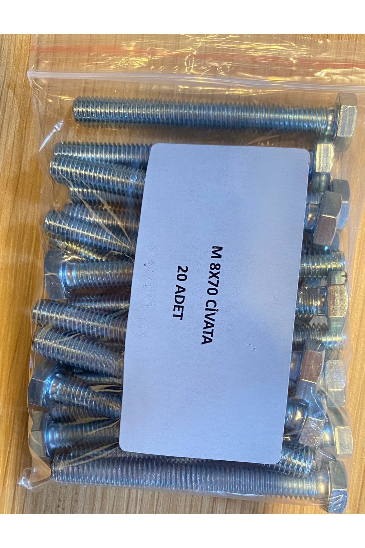 ASOS DEMİR ÇELİK M 8X70 CİVATA(20AD)
