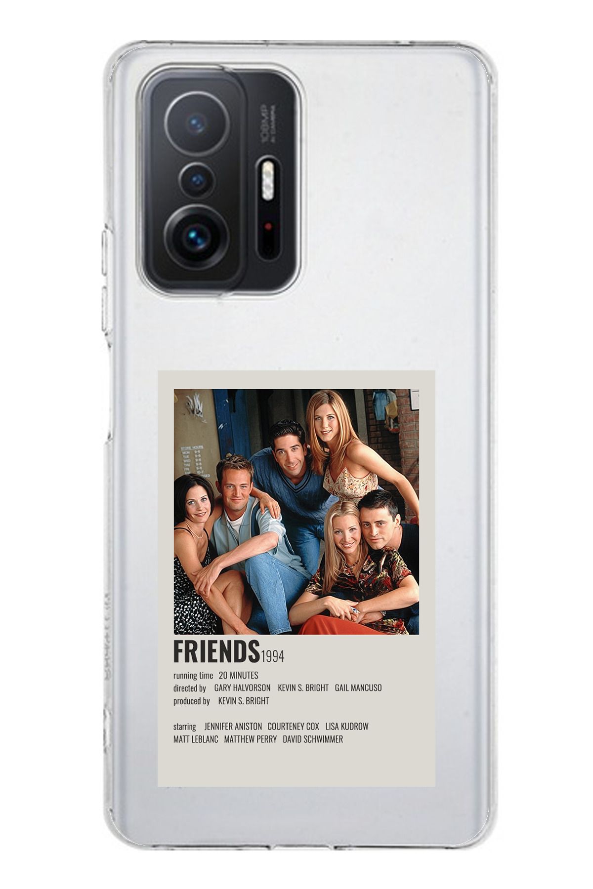 TechTree Mi 11T / 11T PRO Uyumlu Friends Mini Poster Tasarımlı Şeffaf Silikon Kılıf