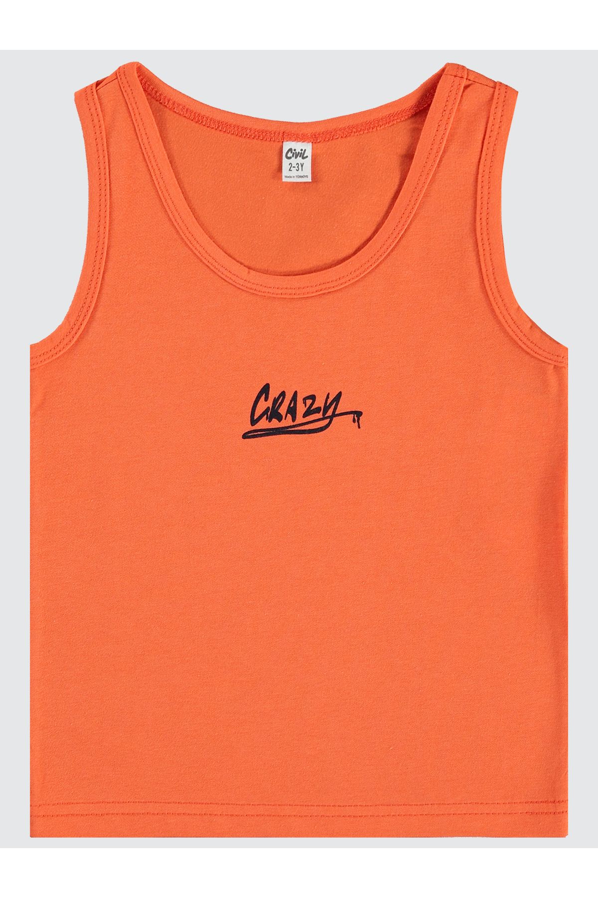 Civil Boys-Orange 2-Piece Tank Top Set for Boys 2-10 Years Old 3