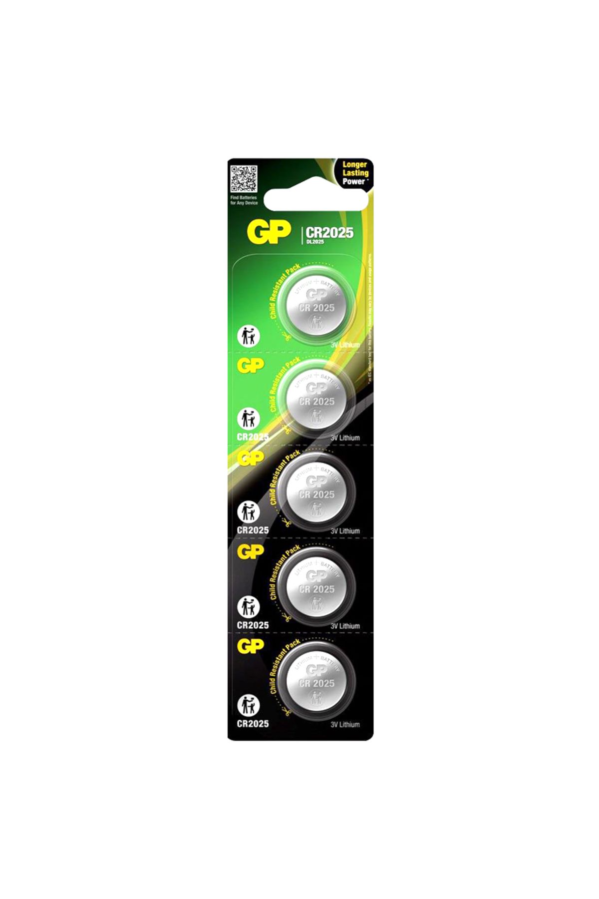 Serero Gp Cr2025 3 Volt Lityum Para Pil * Gpcr2025-2Cpu5 (Gppbl2025155)(5Li Paket)