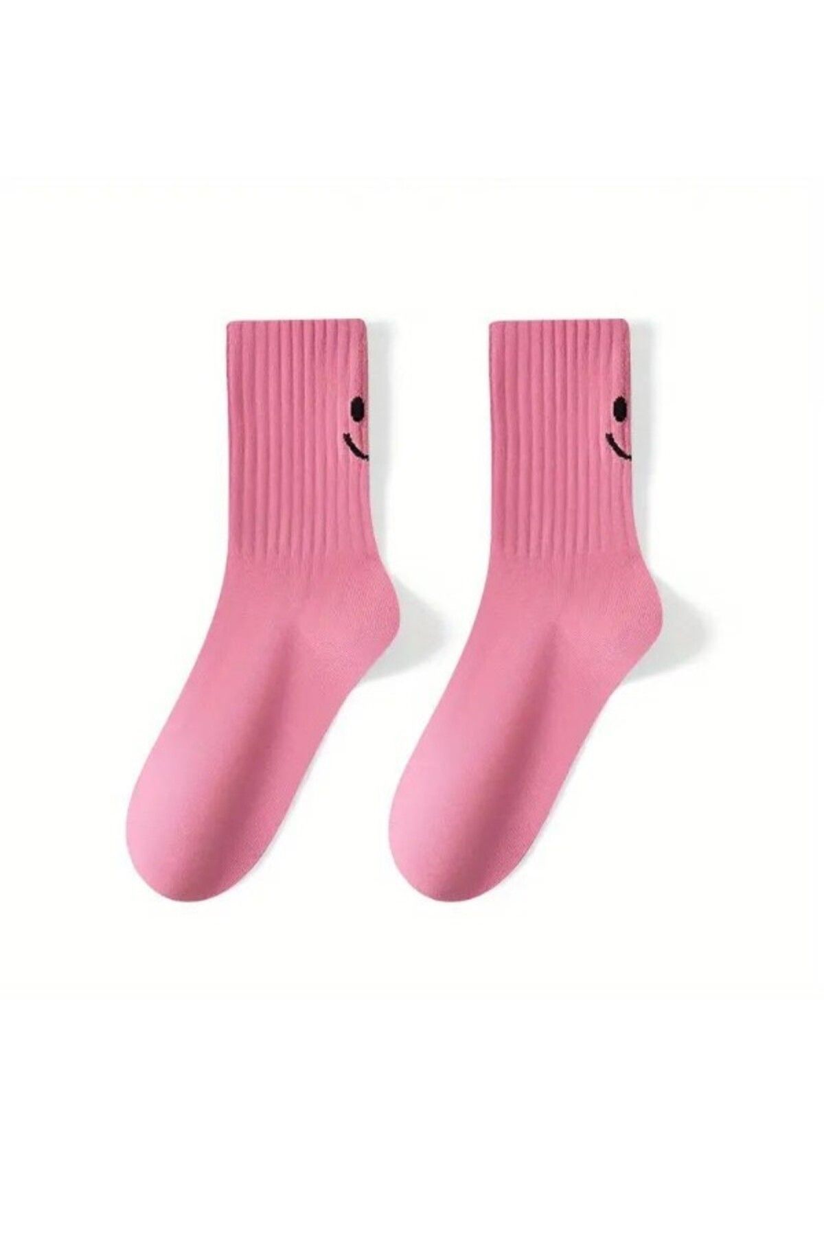MY MENORA SOCKS-5 أزواج من الجوارب الجامعية بنمط الورد 4