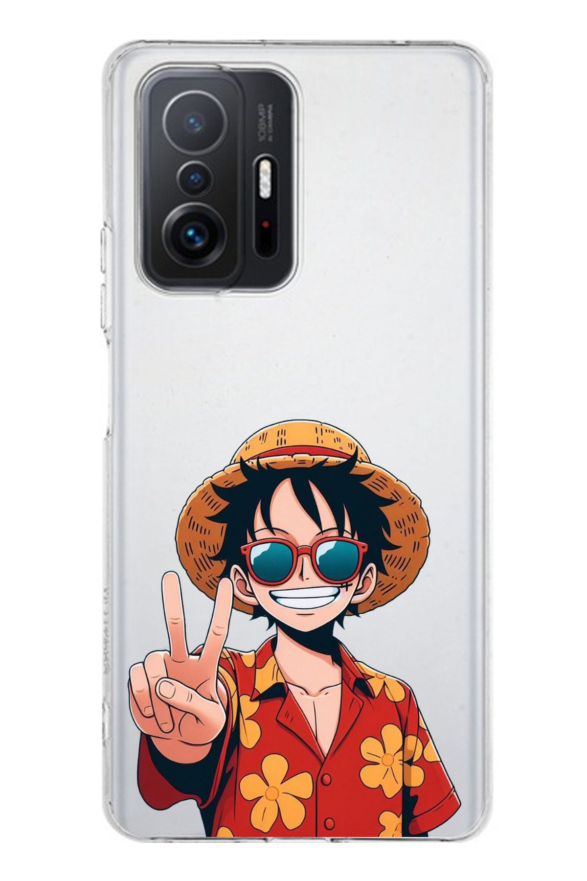 TechTree Mi 11T / 11T PRO Uyumlu Monkey D. Luffy Tasarımlı Şeffaf Silikon Kılıf