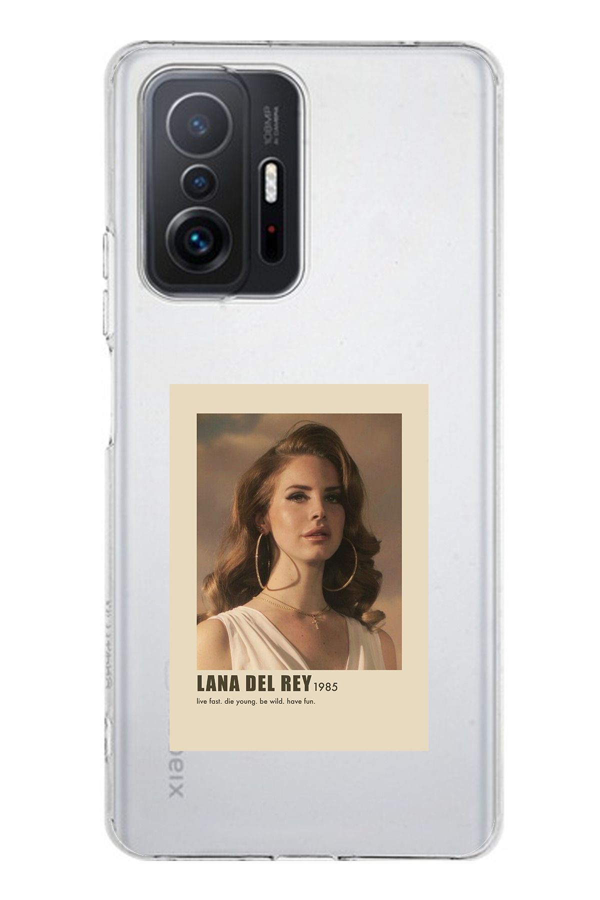 TechTree Mi 11T / 11T PRO Uyumlu Lana Del Rey Tasarımlı Şeffaf Silikon Kılıf