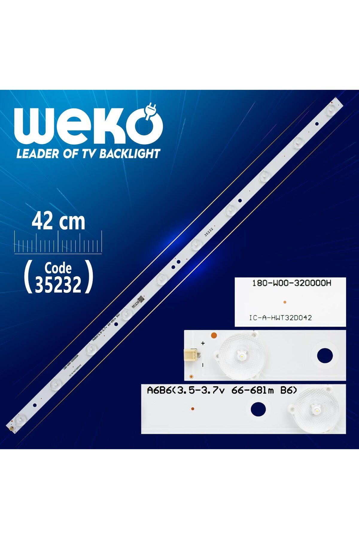 evimera Ic-a-hwt32d042 - 180-w00-320000h - 63 Cm 10 Ledli - (WK-255)