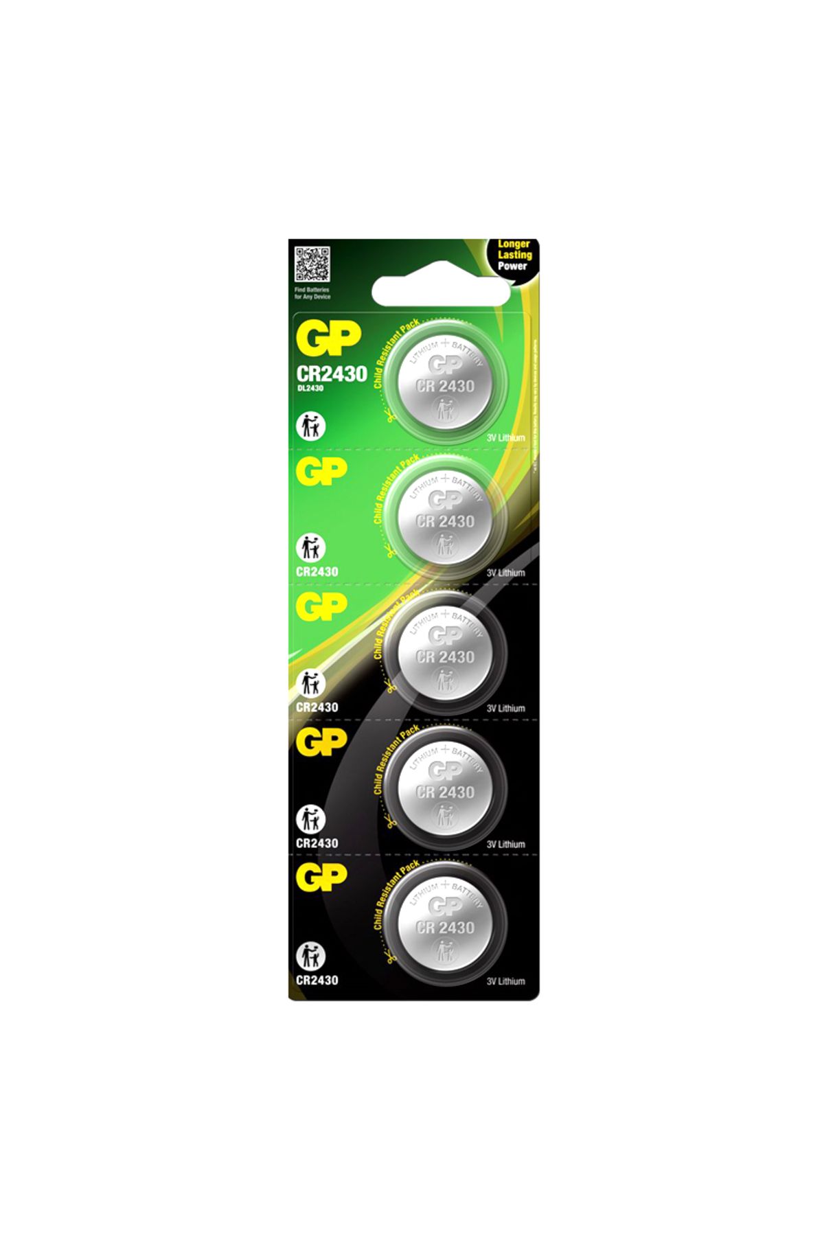 robotrend Gp Cr2430 3 Volt Lityum Pil * Cr 2430 - 2Cpu5 (Gppbl2430054)(5Li Paket)