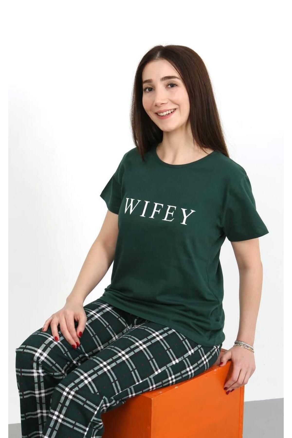 nisaNCa-Short Sleeve Cotton Women's Pajama Set - Lover's Pajamas - Single Piece 5