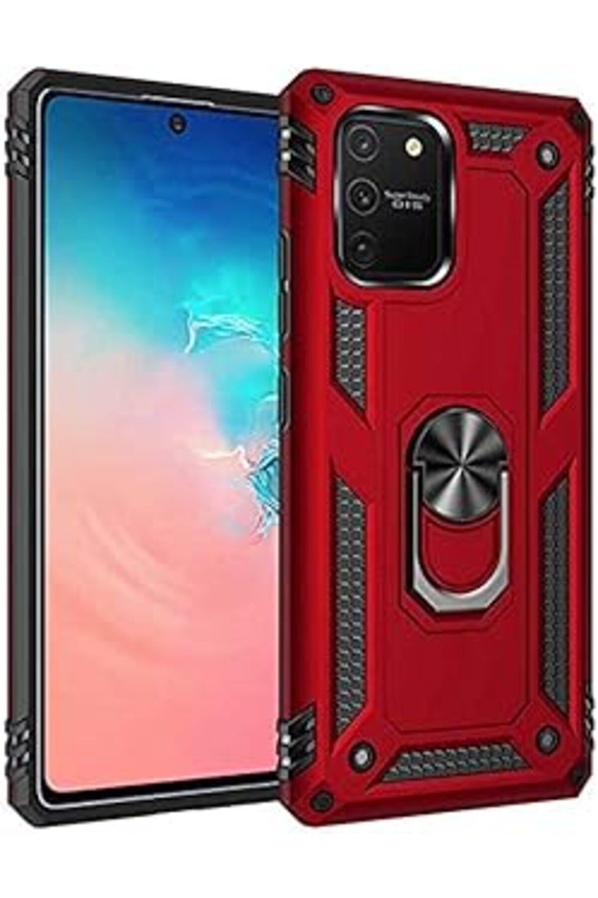 Ceet Markets Galaxy S10 Lite A91 Vega Ile Uyumlu Silikon Kırmızı Cep Telefonu Kılıfı