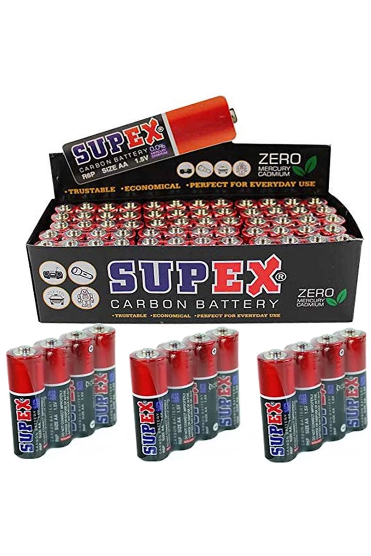 Serero R6 1.5 Volt Çinko Karbon Aa Kalem Pil (60Li Paket Fiyati)