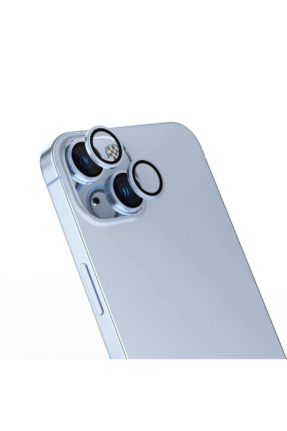 Artoncase iPhone 16 Parmak İzi Bırakmayan ve Yansıma Yapmayan Renkli Kamera Lens Koruyucu