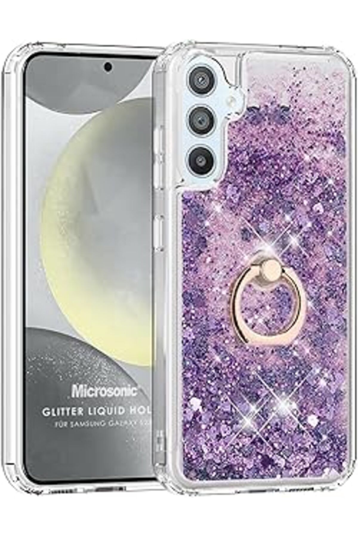 Ceet Markets Galaxy S23 Fe Için Kılıf Glitter Liquid Mor [Galaxy S23 Fe Ile Uyumlu Kıl