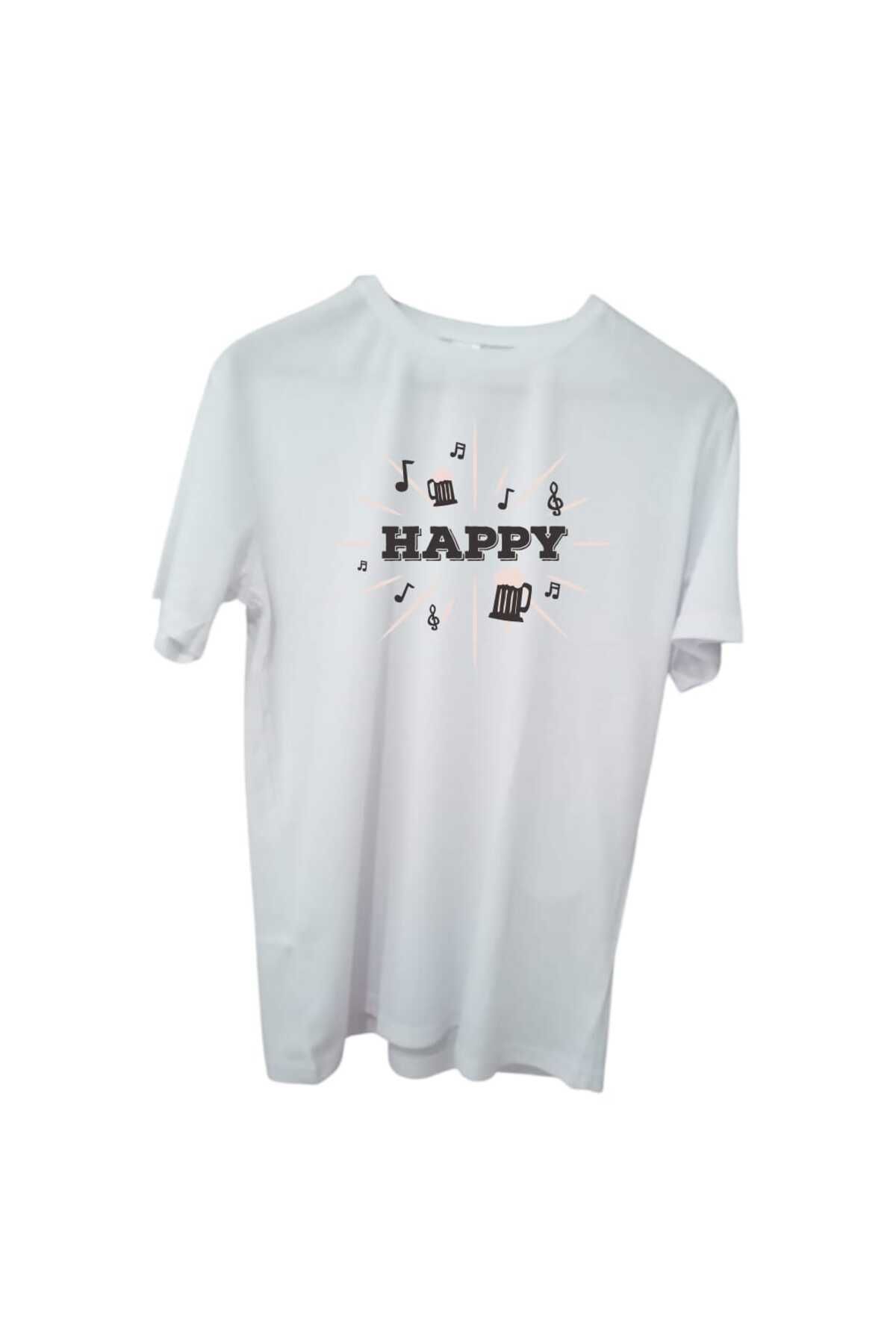 Store Happy Yazılı Kişiye Özel Tasarım Unisex T-Shirt