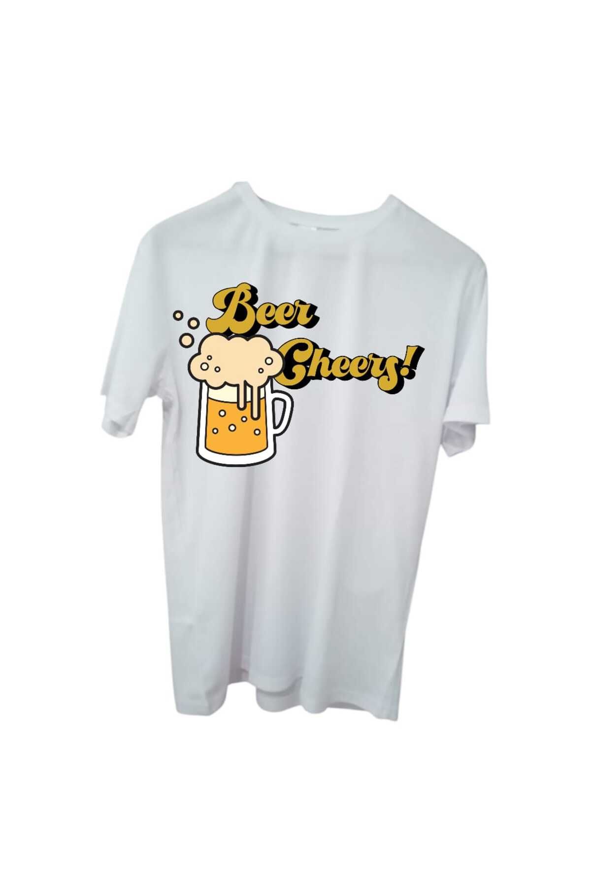 Store Beer Cheer's Görselli Kişiye Özel Tasarım Unisex T-Shirt