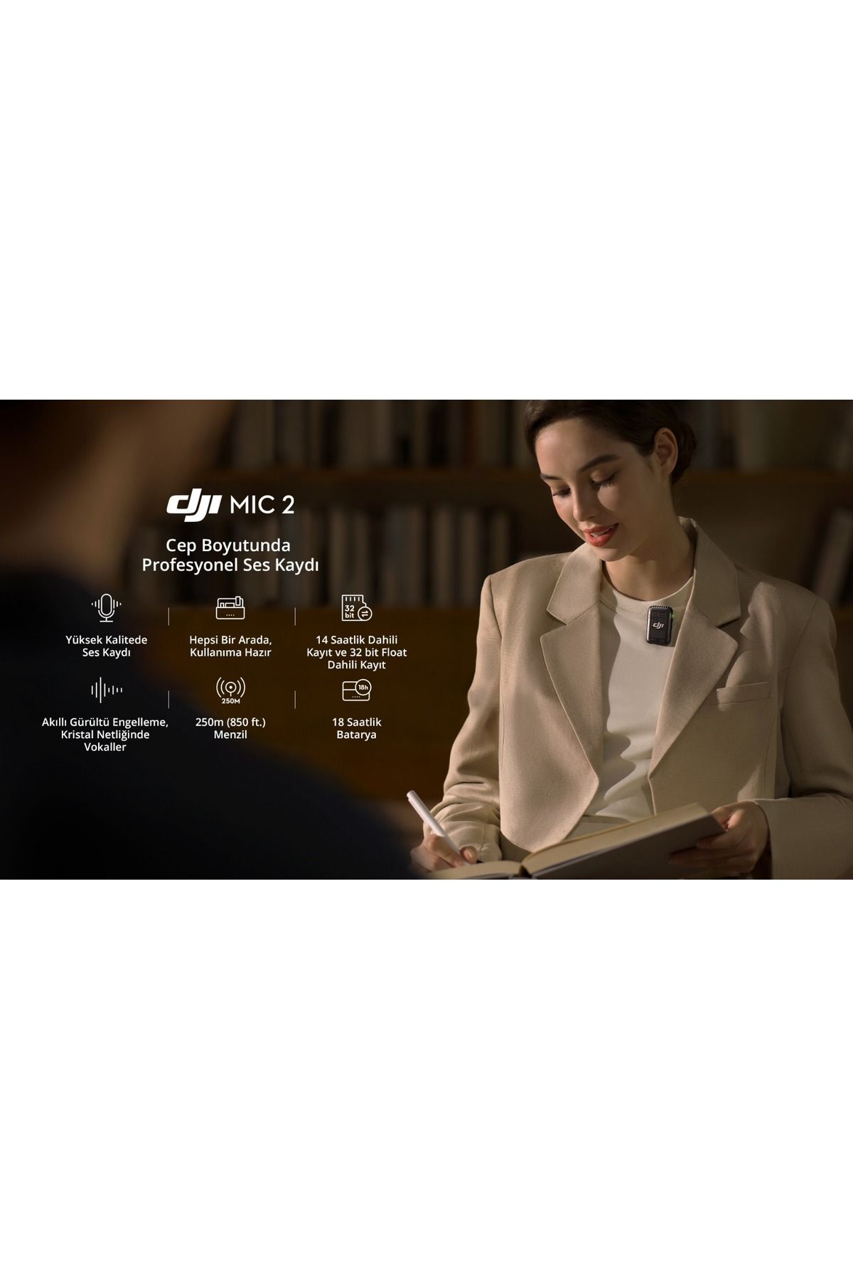 DJI-MIC 2 - Wireless Two Person Lavalier MICrophone 5