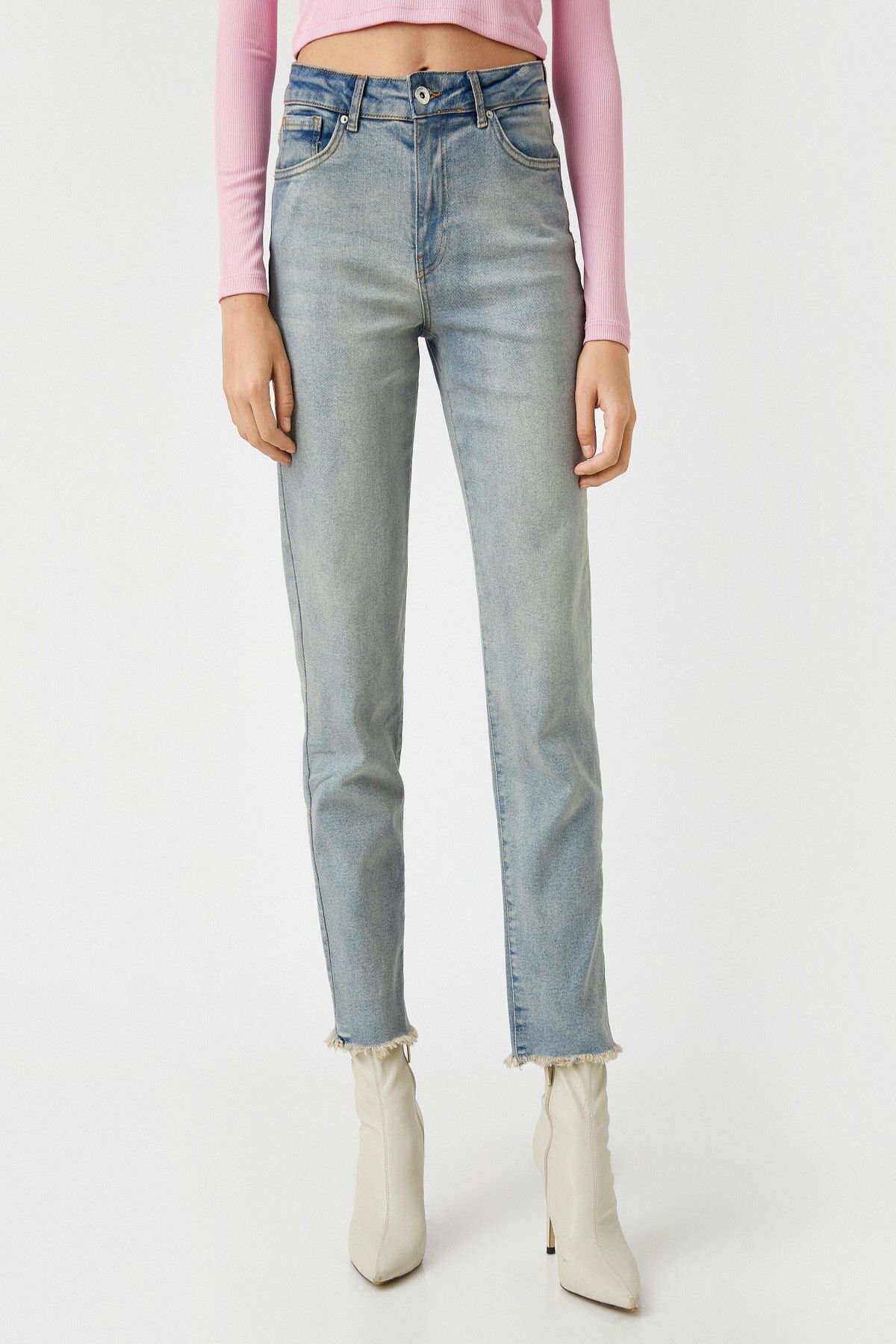 3wal40035md Mıd Orta Indigo Kadın Slim Straıght Pantolon