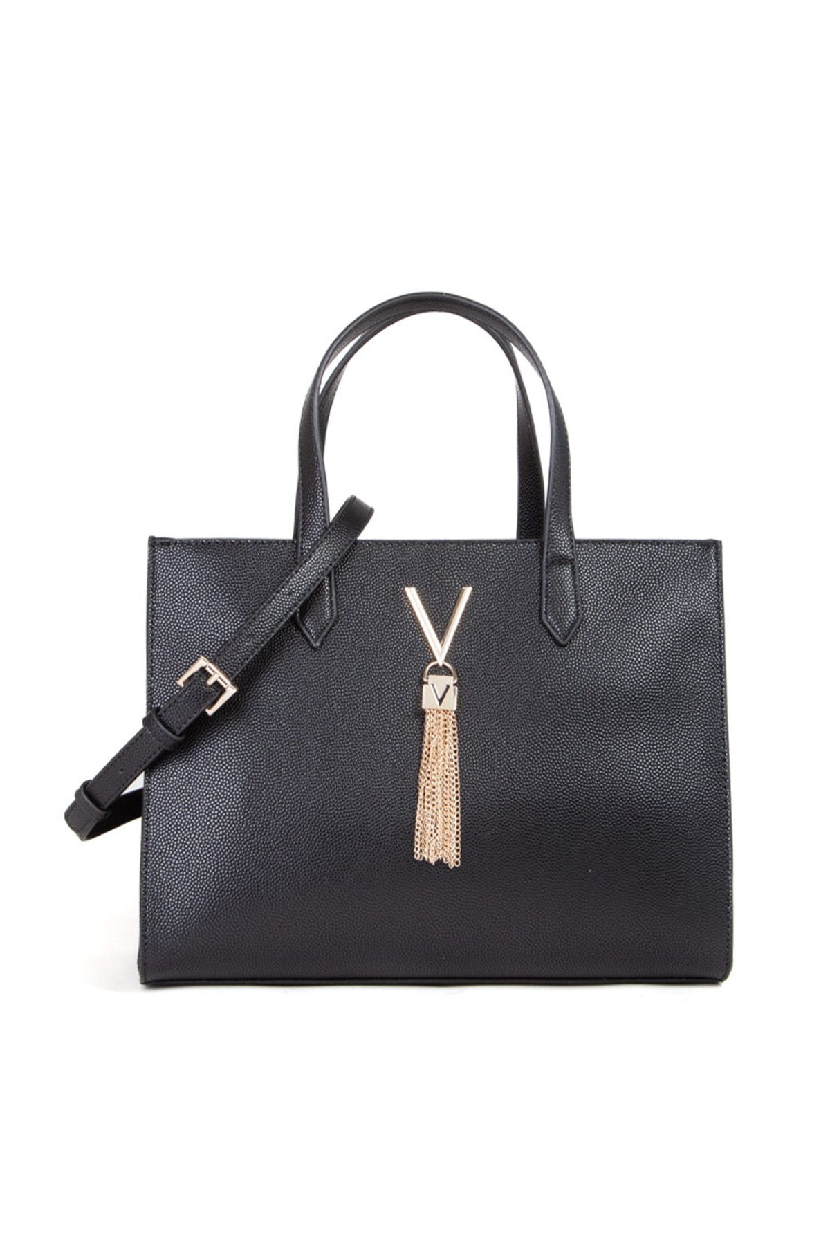 Valentino Bags-DIVINA SHOPPING NERO/GOLD VBS1R414G 4