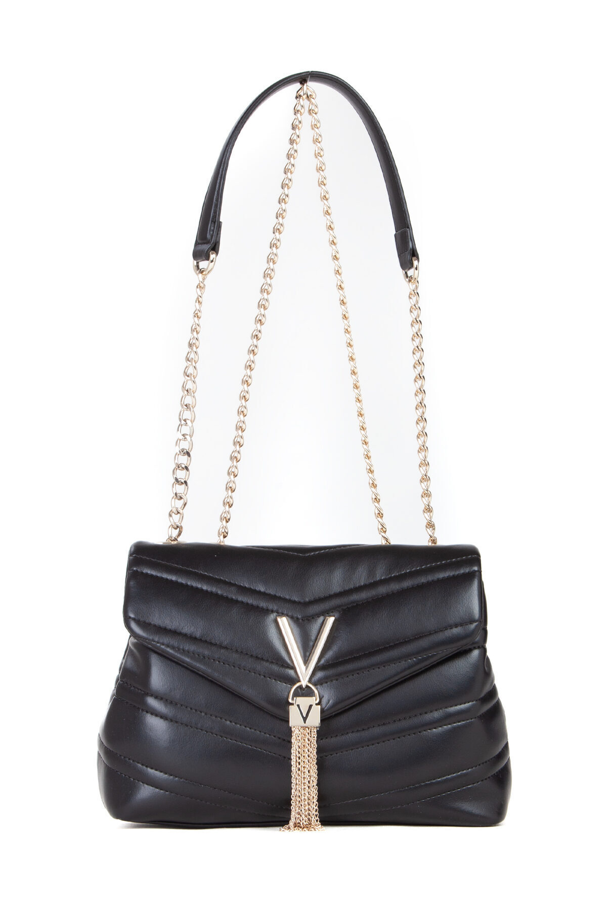 Valentino TORBA Z KLAPĄ PRIVILEGE NERO VBS8DN10