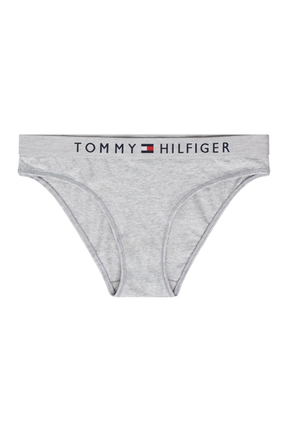 Tommy Hilfiger-Emblémás sztreccs pamut bugyi derékpánttal 2