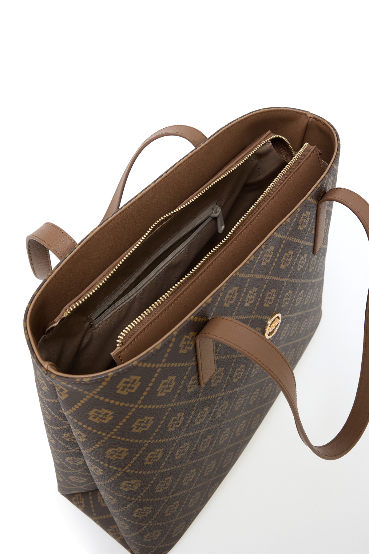 Fossil-Кафява дамска чанта за през рамо 05FO25Y5036 5