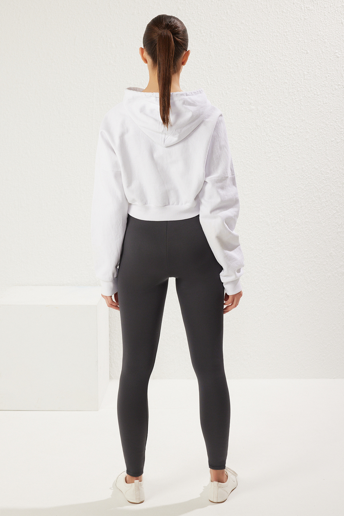 Trendyol Collection-Anthracite Fleece Warm Full Length Leggings - Ski Collection Thmaw24Ty00077 6