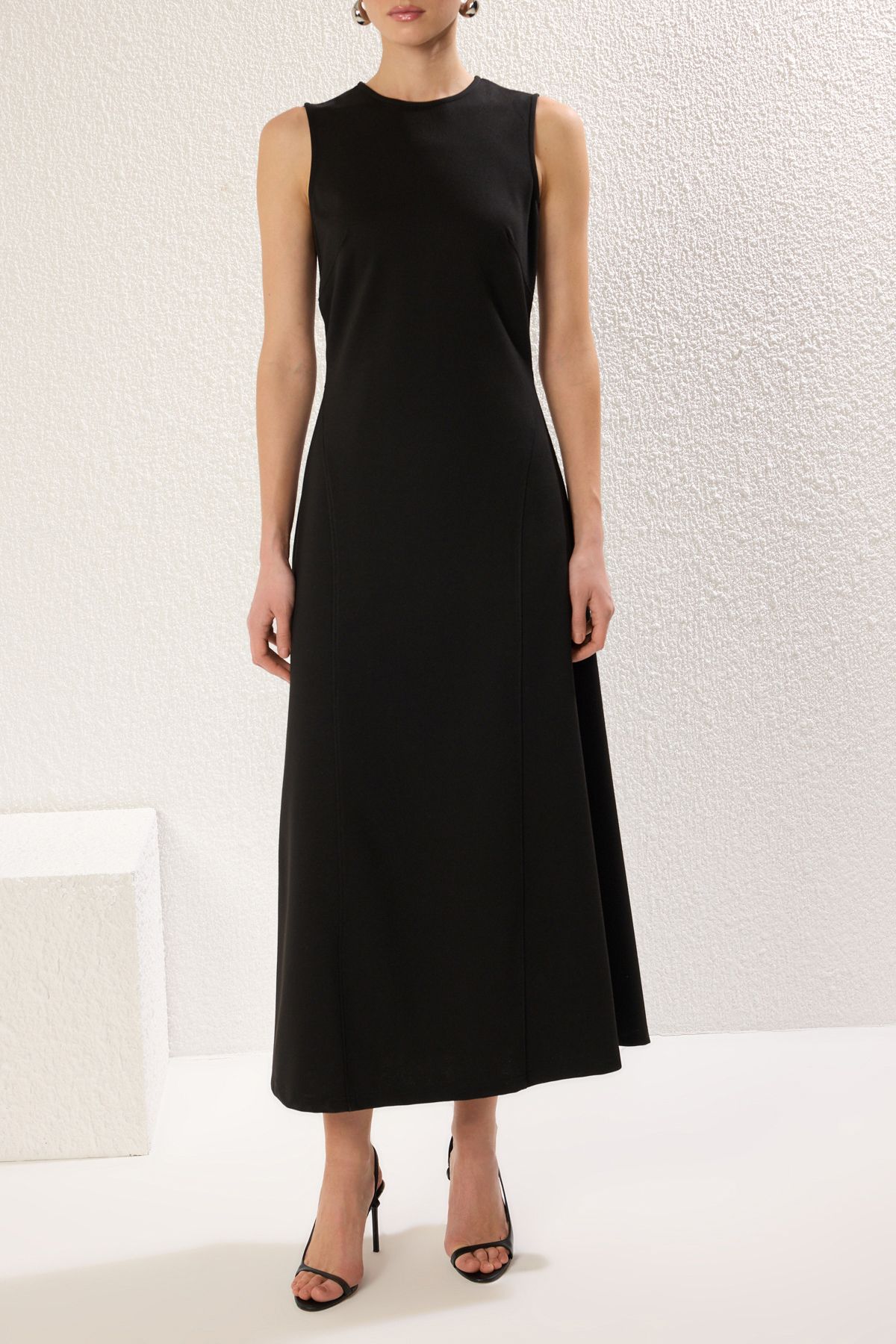 Trendyol Modest-Schwarzes gestricktes Unterwäsche-/Futterkleid TCTSS25EB00045 3