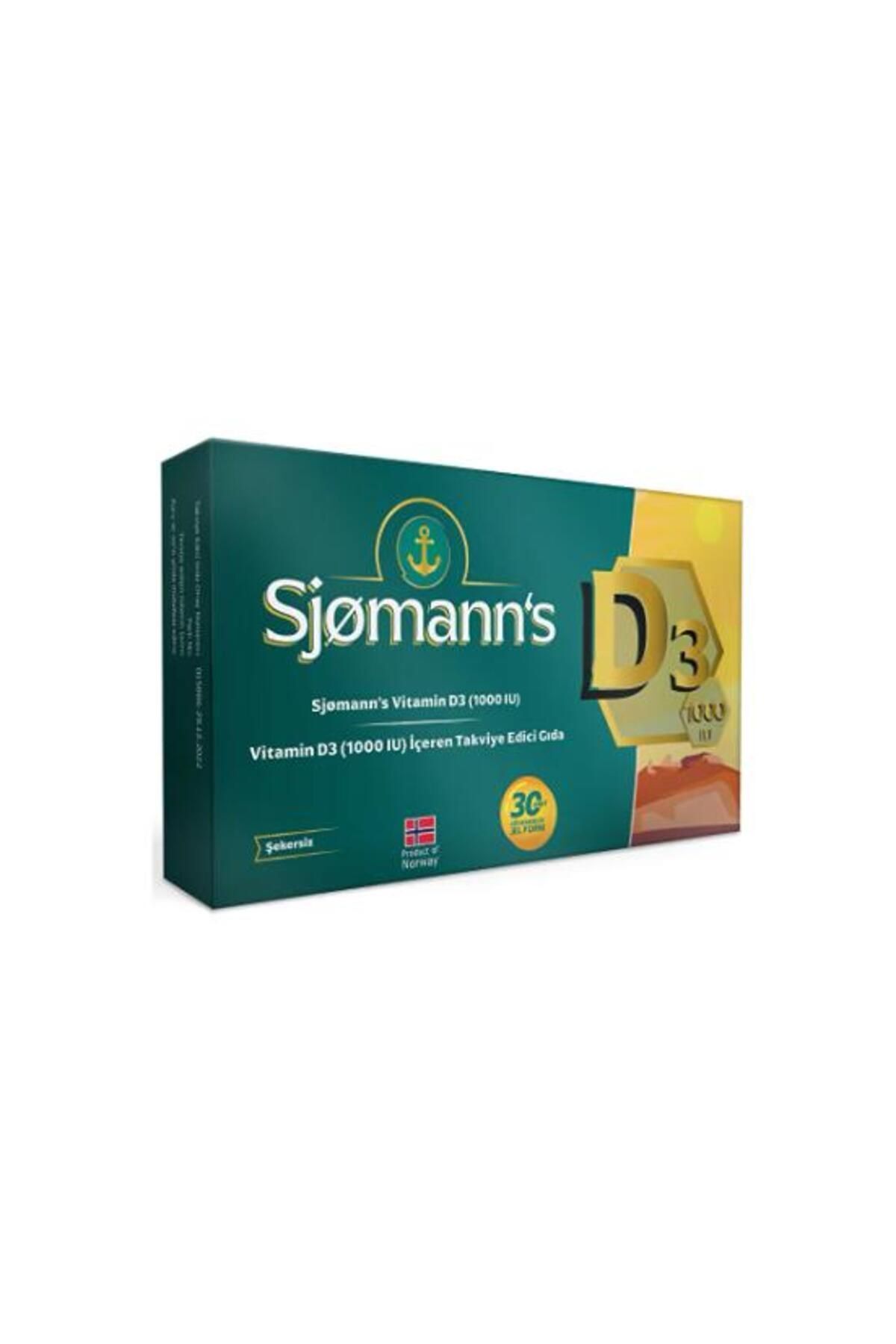 Sjomann's-Vitamin D3 1000Iu - 30 Chewing Tablets 8682792377342 1