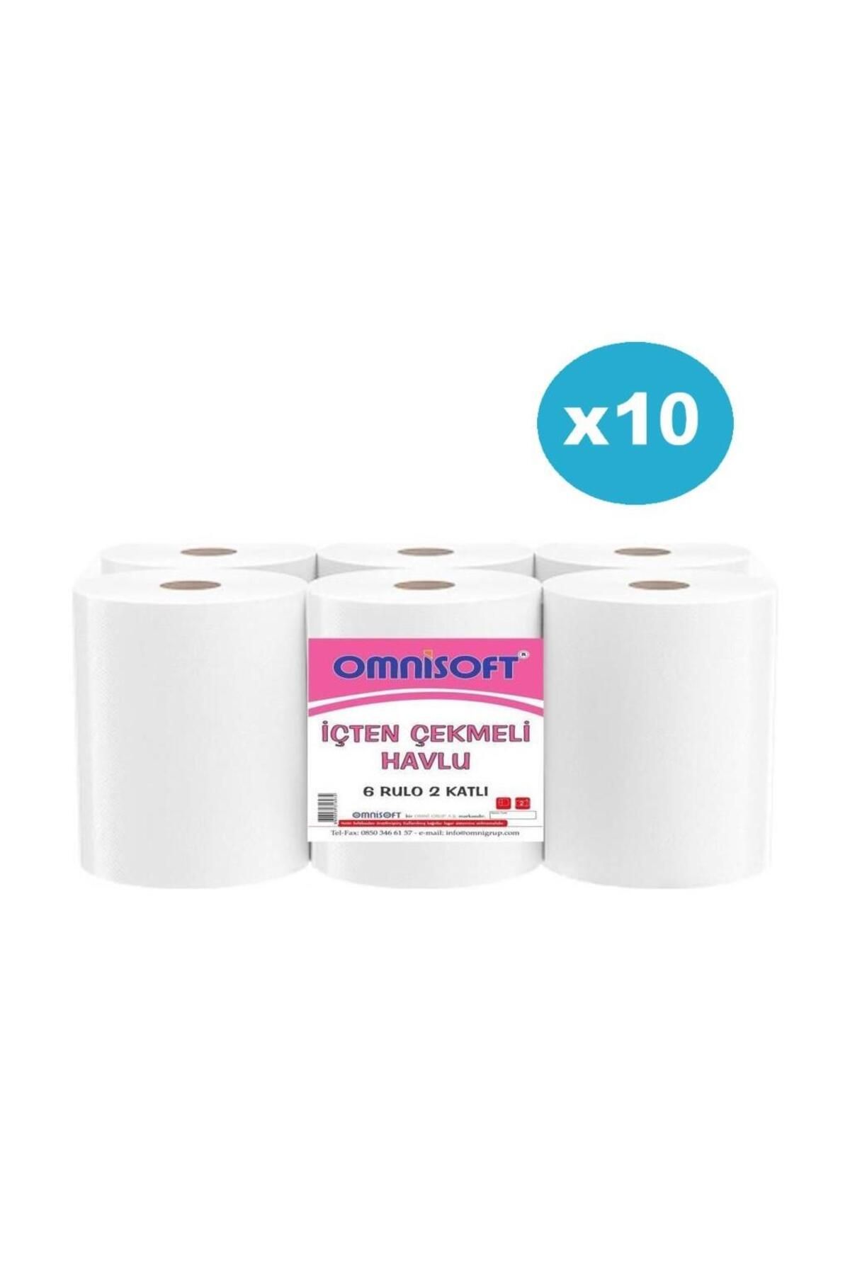 Omnisoft 10 Koli İçten Çekmeli Kağıt Havlu 60 Rulo