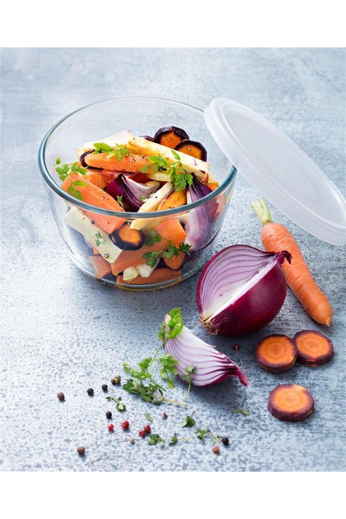 Pyrex-152p001/7048 حاوية تخزين مستديرة مع غطاء 0.6 لتر 3