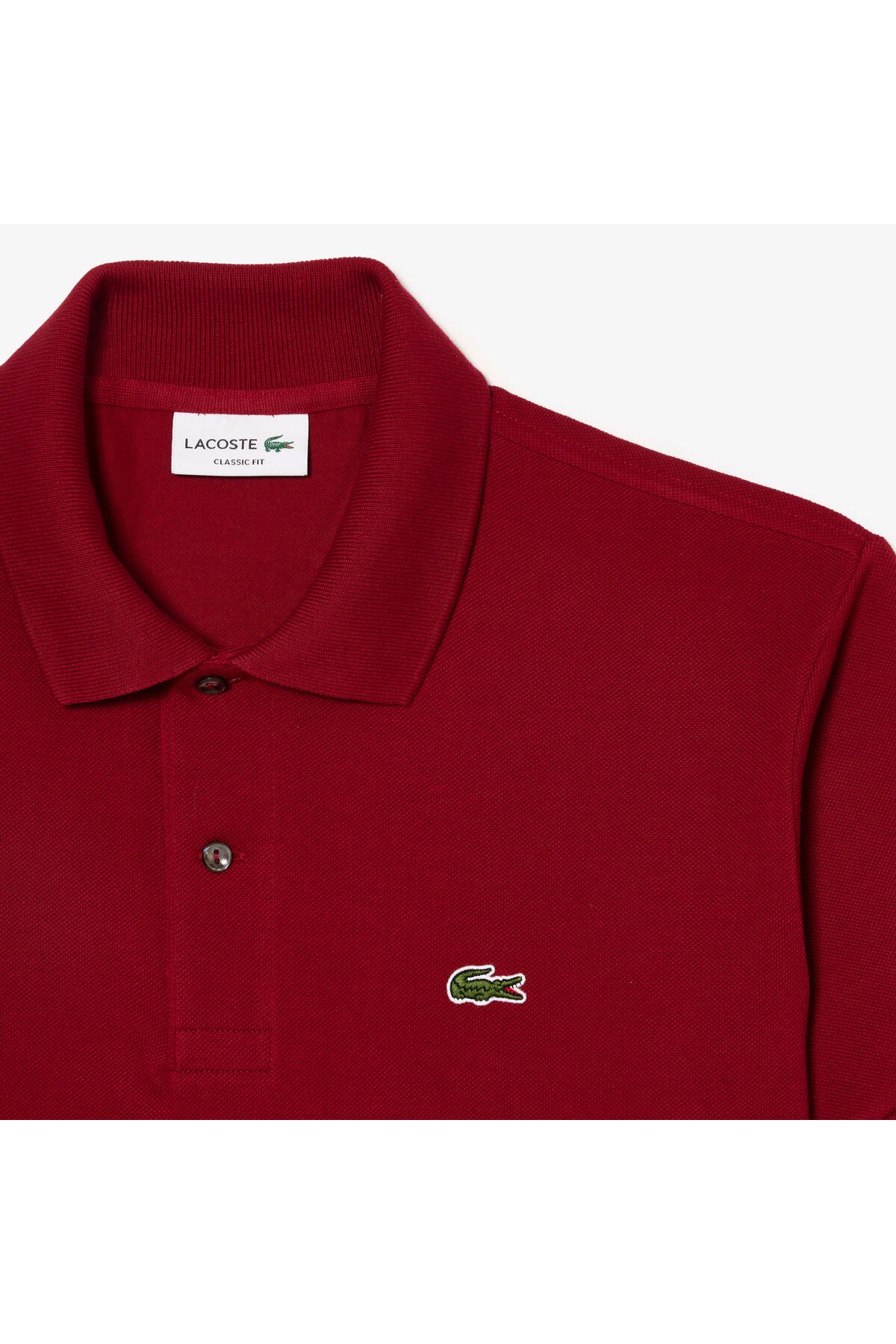 تی شرت یقه پولو قرمز مردانه L.12.12 کلاسیک Fit Bordeaux Polo Lacoste