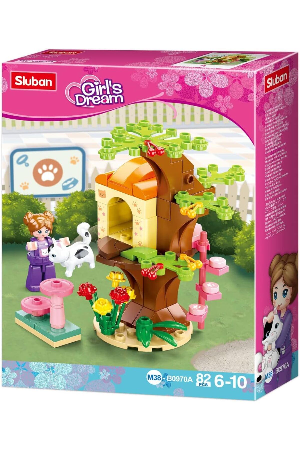 NcK Girl's Dream Kedi Evi Yapım Seti, 82 Parça