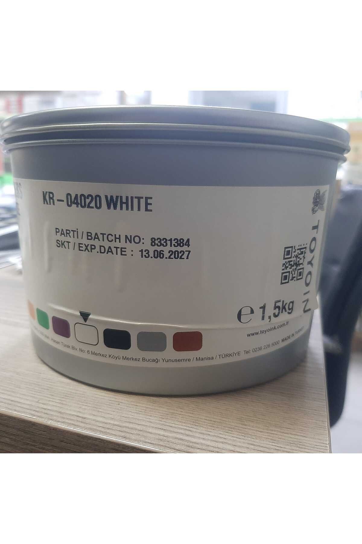 TOYO INK Toyoınk Matbaa Mürekkebi KR-0402 KARIŞTIRICI BEYAZ 1.5 Kg