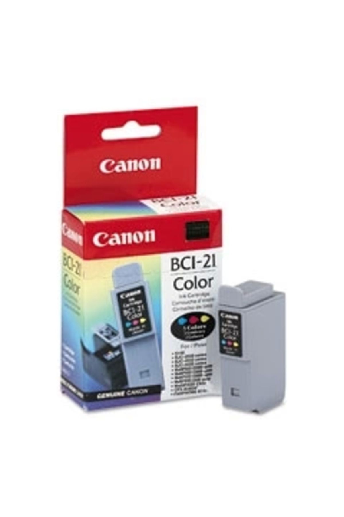 Canon OUTLET CANON BCI-21C RENKLİ MÜREKKEP KARTUŞ 100 SAYFA (BJC 2000 BJC 4000 BJC 5000 B 180C B 2