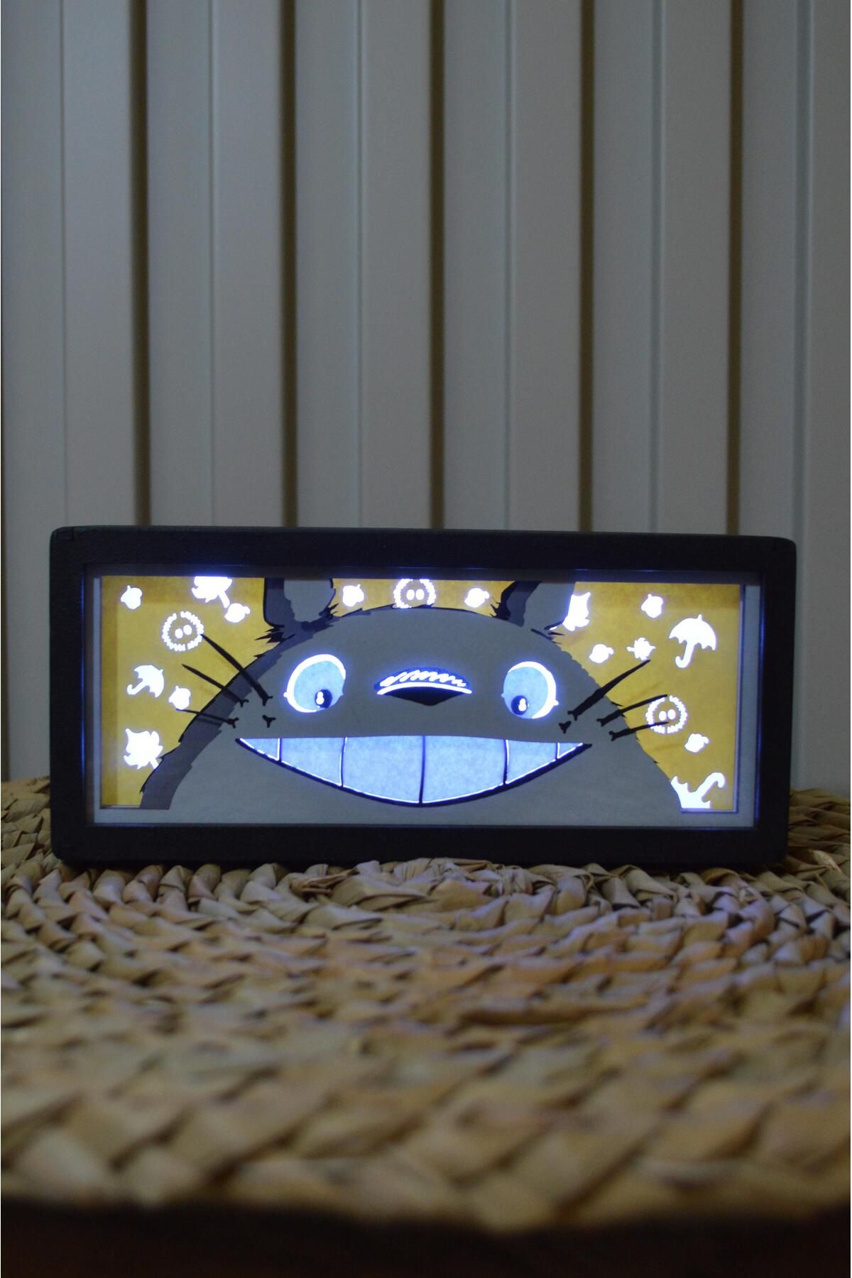 Yubi Design Komşum Totoro - Işık Kutusu, Gölge Kutusu, Anime, gece lambası, light box