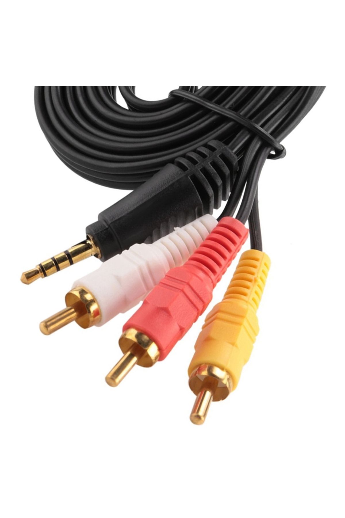 robotrend 1.5 Metre Discman Kablosu (3.5Mm Stereo 3 Boğumlu - 3Rca Kablo)