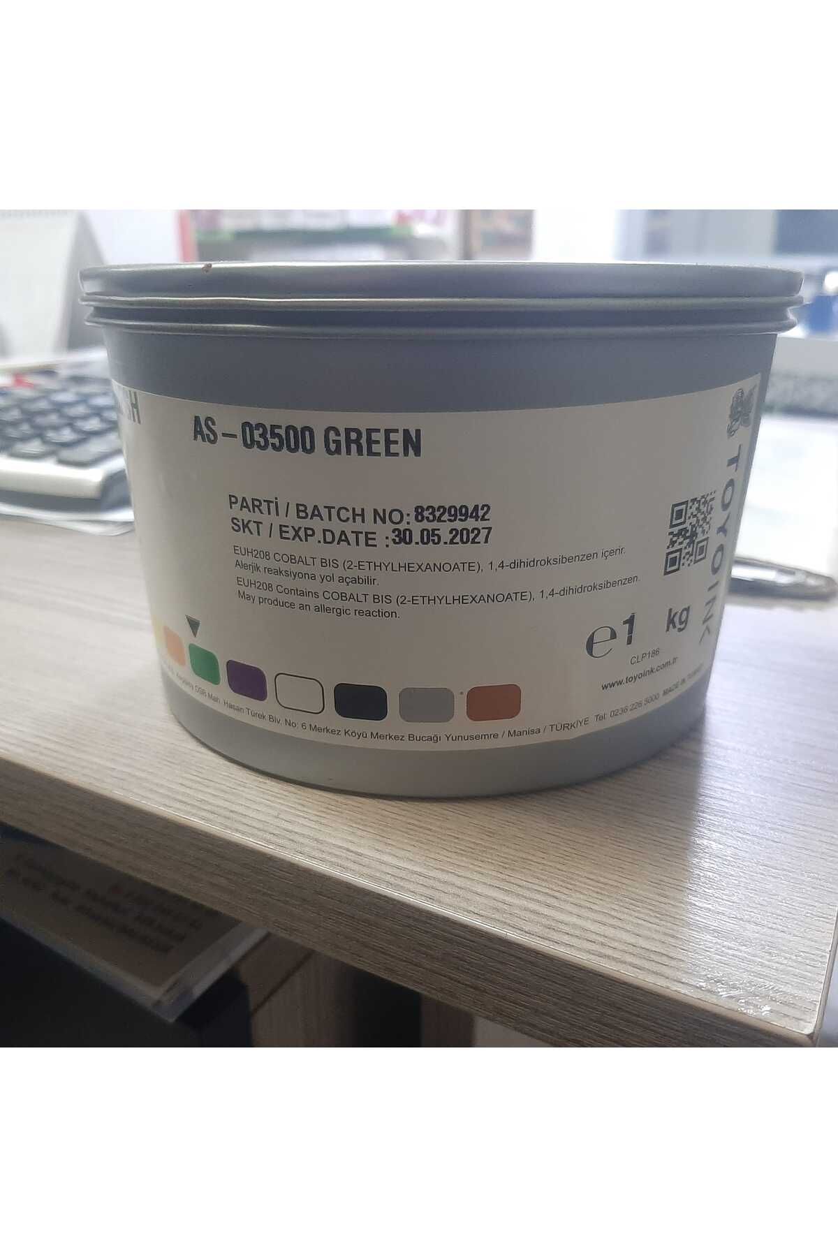 TOYO INK Toyoınk Matbaa Mürekkebi As-350 YEŞİL 1 Kg