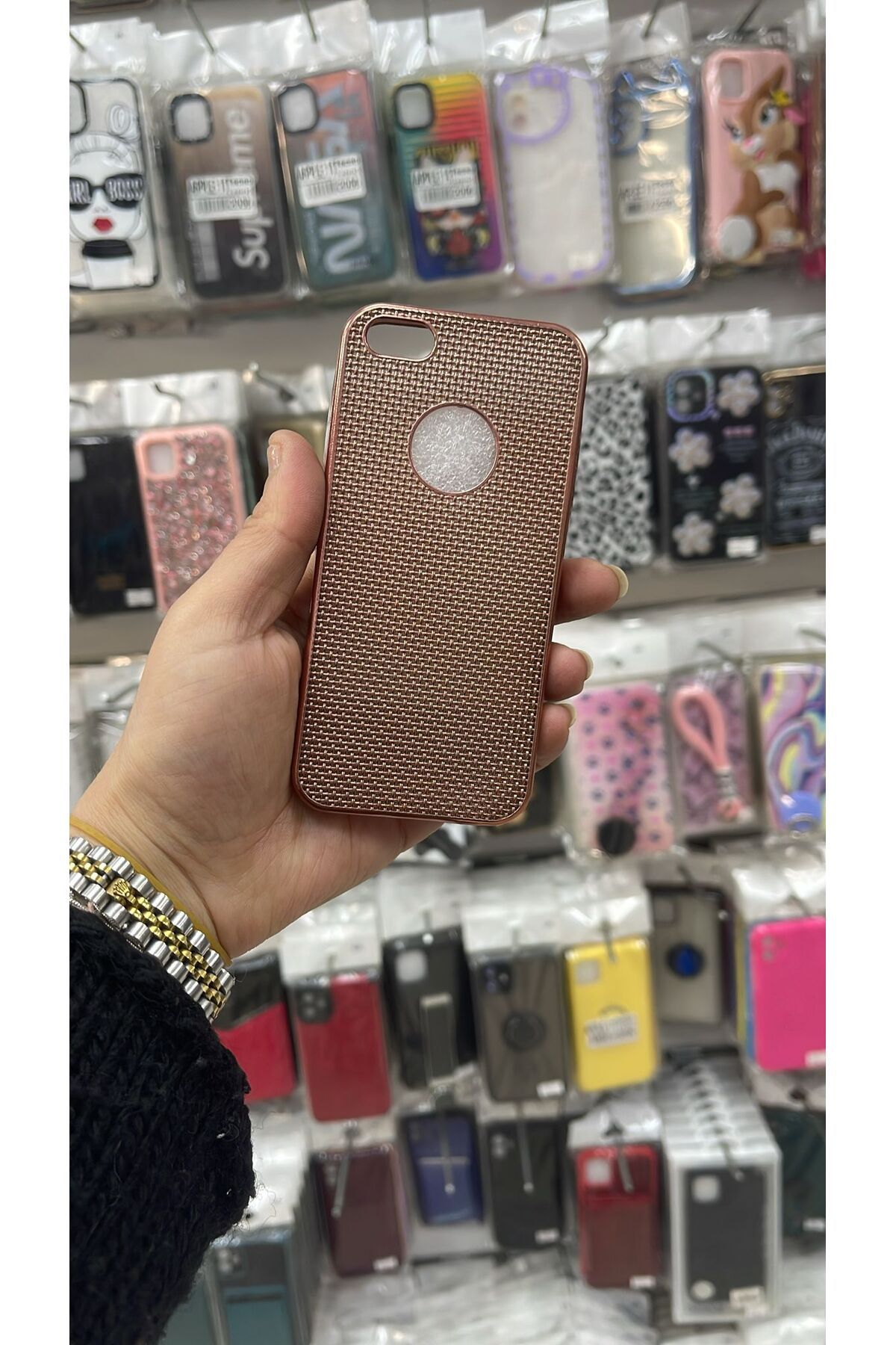 TECNOTREND APPLE İPHONE 5S DELİKLİ SİLİKON KILIF PARLAK