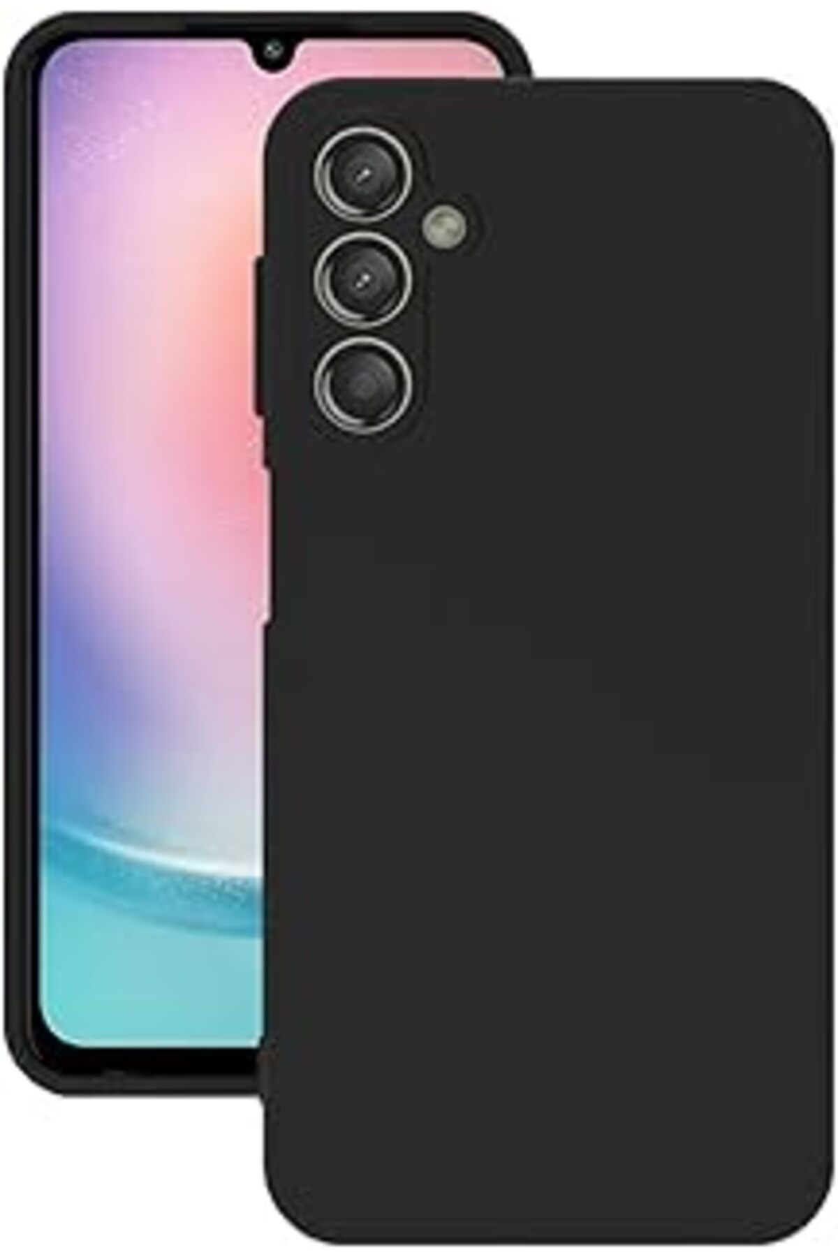 Ceet Markets Galaxy A24 Ile Uyumlu Kılıf Kamera Korumalı Silikon Rubber Arka Kapak Siyah