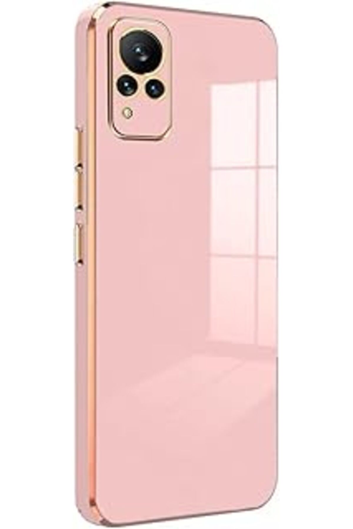 Ceet Markets Vivo V21 Için Kılıf Olive Plated Pembe [V21 Ile Uyumlu Kılıf - Pembe]