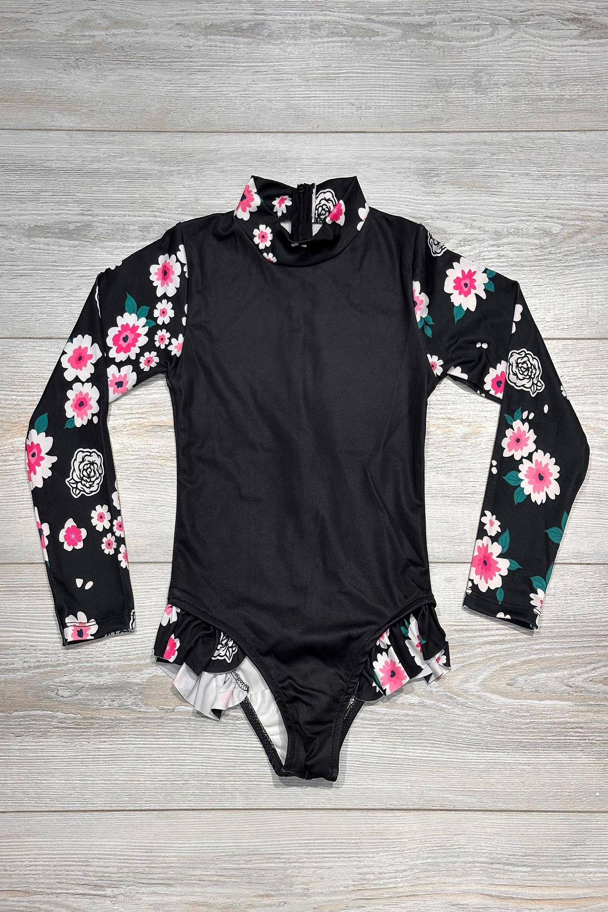 My Kids Wear Costum De Baie Cu Mânecă Lungă Imprimat Cu Volane Masculin - 4–5 years
