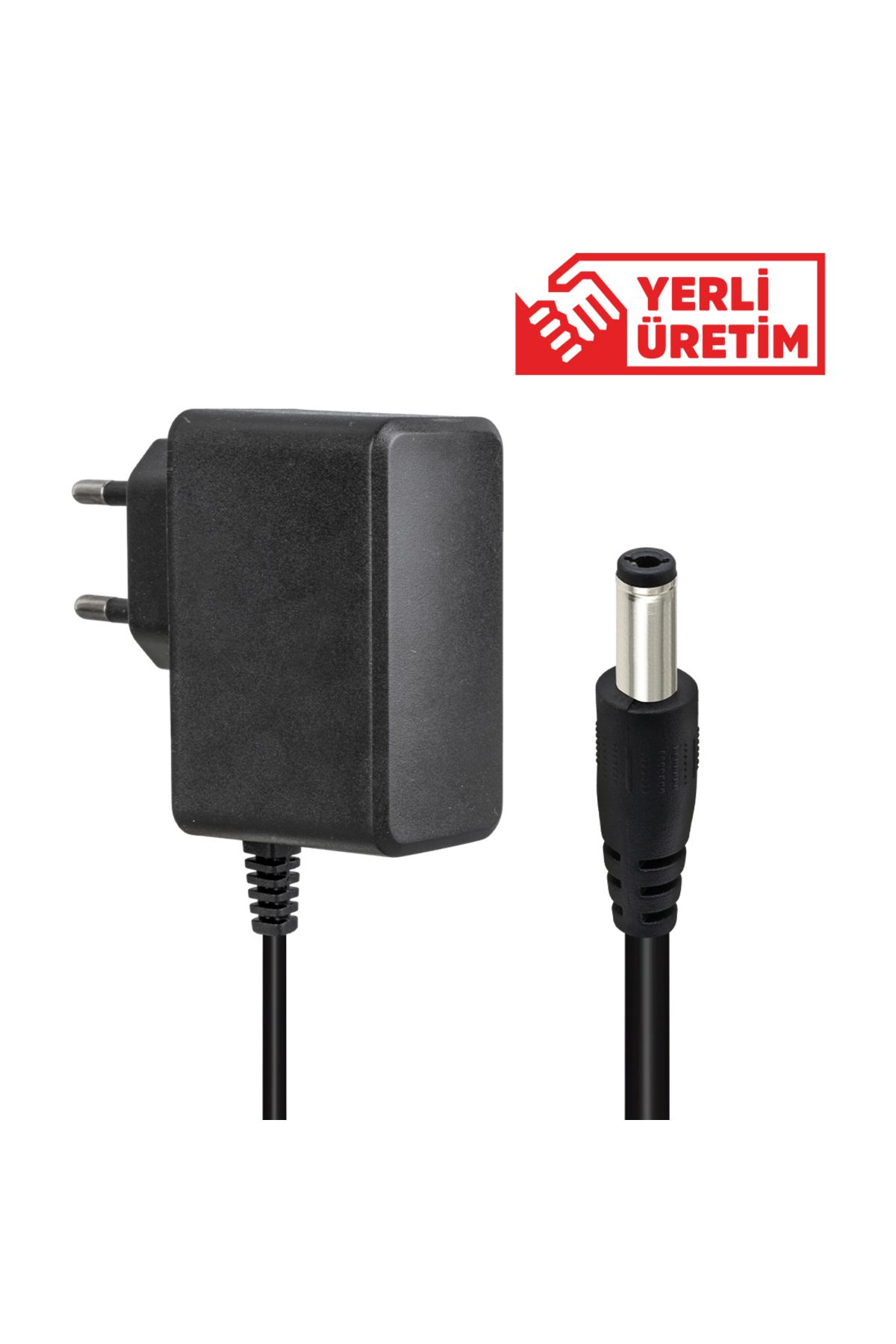 robotrend 12 Volt - 1 Amper 5.5*2.5 Uçlu Yerli ÜṙM PlastiK Kasa PriZ TiPi Adaptör