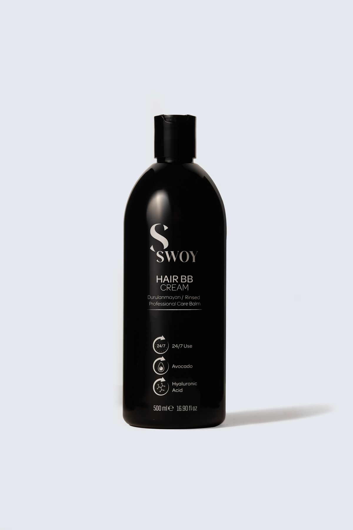 Swoy Hair BB Cream - Durulanmayan Saç Bakım Kremi 500 ml | Argan, Avokado ve Hyaluronik Asit ile Bes