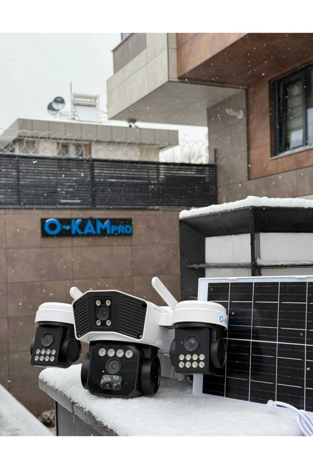 O-KAM 9090 4G 6 Mp Solar Dual Ptz Kamera (ADAPTÖR DAHİL DEĞİLDİR)