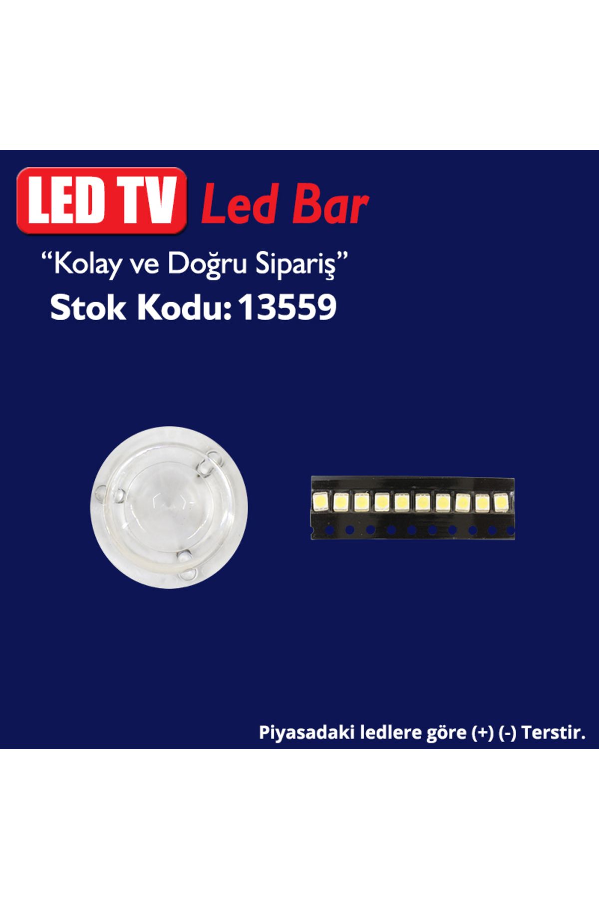 Paarla Led Tv Ledleri Vestel Lg Mercek 03 (+- Ters) (Takim 10 Lu) (Led-M3)