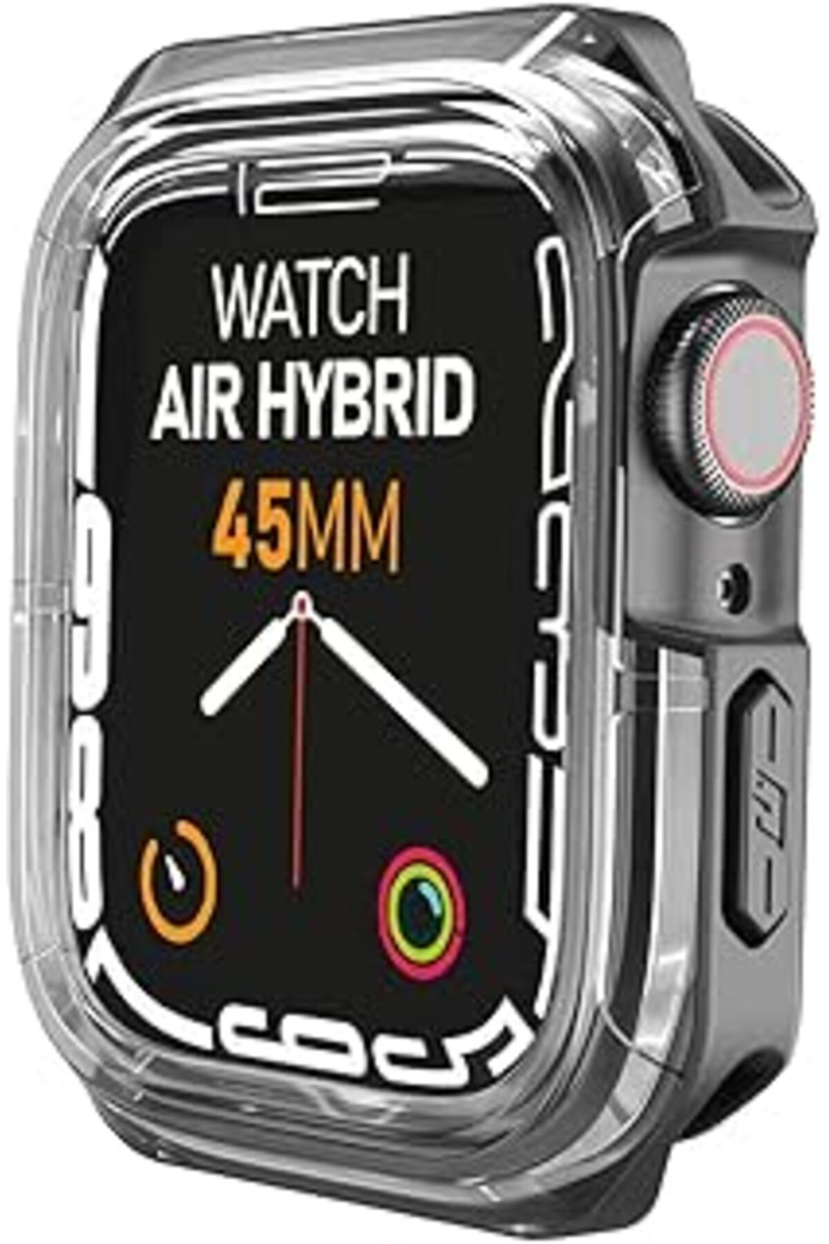 Ceet Markets Buff, Watch 8/7 Uyumlu Air Hybrid Kılıf 45Mm, Darbeye Dayanıklı Koruyucu Silikon Kılıf, Siyah