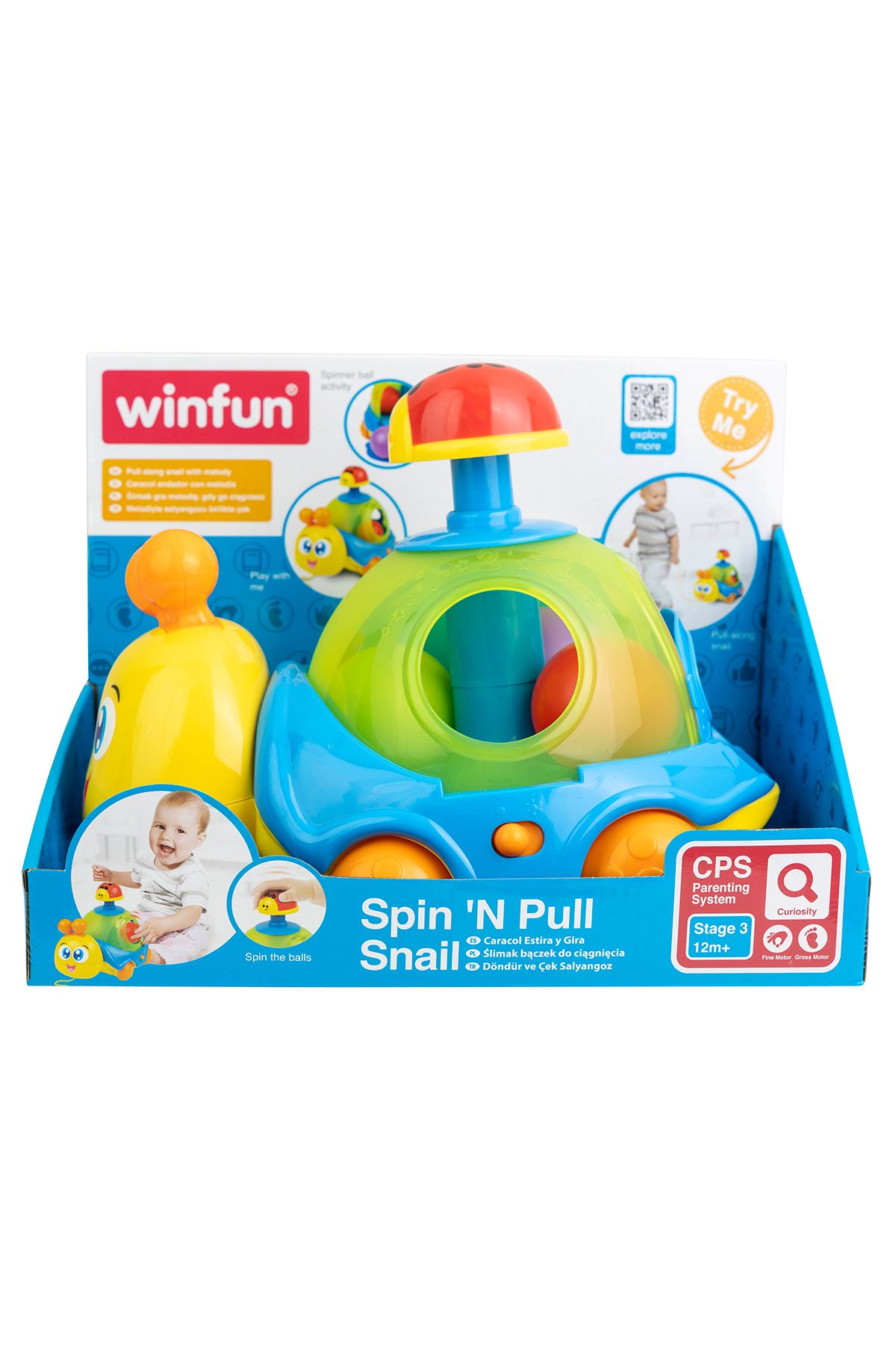 WINFUN Müzikli Oyun Arkadaşım Sevimli Salyangoz Yeşil