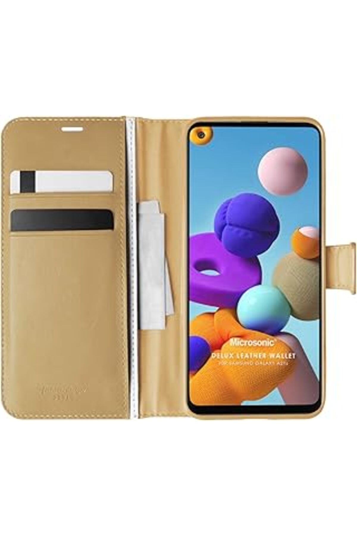 Ceet Markets Galaxy A21S Için Kılıf Delux Leather Wallet [Galaxy A21S Ile Uyumlu Kılıf -