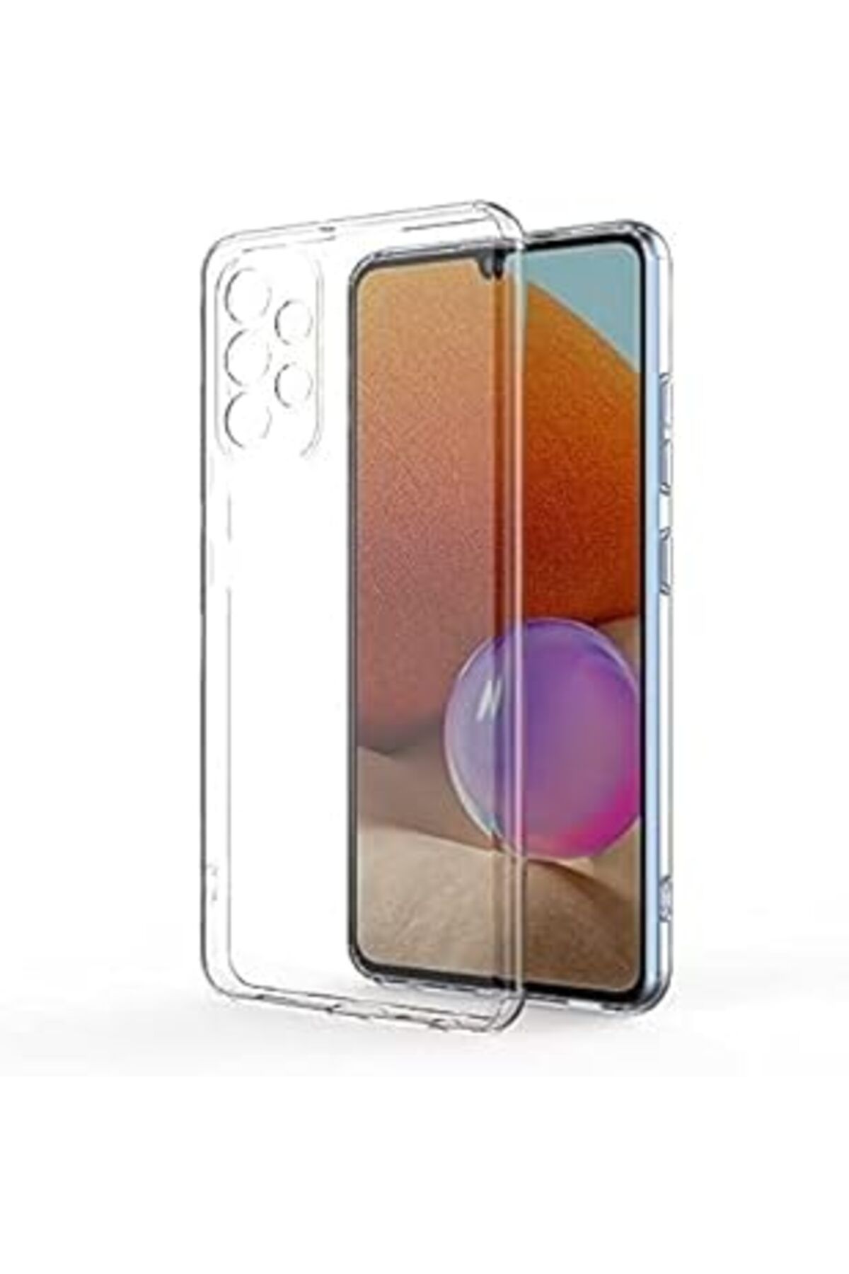 Ceet Markets Happy Trend A32 Şeffaf Kamera Korumalı Ultra Slim Tpu Şeffaf Kılıf